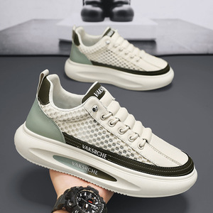 Zapatos casuales de caña alta, modernos y versátiles para hombre, zapatos deportivos de suela blanda para hombre, casuales de primavera - Product Image 3