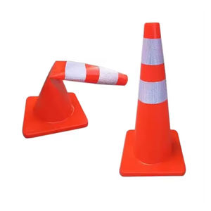 غطاء مخروط مرور عاكس مخصص عالي السطوع من البي في سي الفضي - Product Image 6