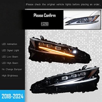 Phare avant Veidt pour Lexus ES200 (18-24) et ES260, avec LED modifiée, matrice à trois yeux et clignotant séquentiel