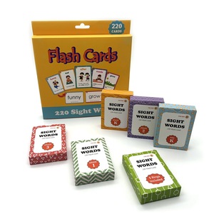 220 Carte Flash con Parole di Alta Frequenza (Dolch) per l'Educazione Precoce all'Inglese, Modello 220SW, Confezione in Scatola Colorata - Product Image 1