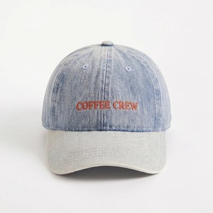 OEM Custom Logo Embroidered Denim Baseball Cap Unisex Adjustable 6-Panel Casual <b>Hat</b> <b>Light</b> Blue Gray Brim - Product Image 3
