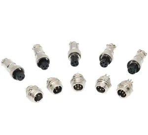 Fabricante de conectores de aviação GX25 2 pinos 3/8 mangueira de metal conector reverso de 20 anos