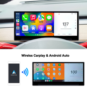 Highland HUD cho Tesla mô hình y & Mô hình <span class=keywords><strong>3</strong></span> cây bách xù Đầu hiển thị với kết nối <span class=keywords><strong>USB</strong></span> IPS camera phía trước màn hình & Air Vent Bảng điều khiển - Product Image 4