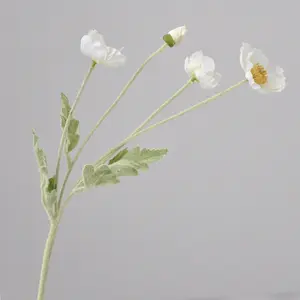 Maíz amapola flor falsa decoración del hogar ramo de flores de plástico boda flor artificial
