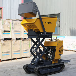 फ्री डिलीवरी गार्डन फार्म मिनी लोडर 1 टन छोटे क्रॉलर डम्पर 500 किलोग्राम 1000 किलोग्राम भार उठाने के कार्य ट्रैक मिनी डम्पर - Product Image 6