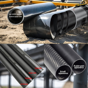 AL-M 100% di carbonio puro o fibra di vetro più tubi di grafite in fibra di carbonio realizzati con tubi di grafite ad alta purezza in fibra importata - Product Image 3