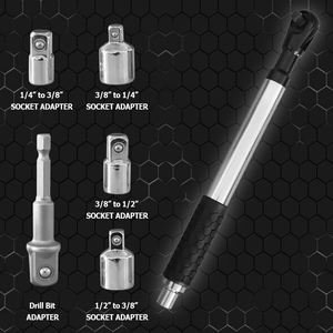 Offset-verlengsleutel Impact Ratchet Extender 1/2 inch 2 in 1 Handmatig Automatisch Multifunctioneel Hoge Torsie Socket Impact - Product Image 2