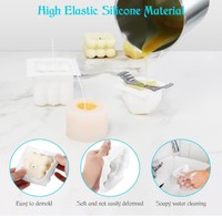 Kit complet de fabrication de bougies écologiques DIY pour enfants et adultes, fournitures de fusion de cire de soja, cire d'abeille, mèche en coton, Noël