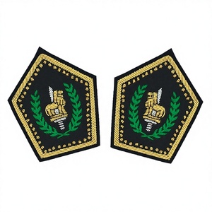 Best Quality Handmade Embroidery 3D Bullion Wire Custom Size & Shape Pin on <b>Badges</b> New Style Embroidered for Sale - Product Image 3