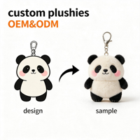 Porte-clés en peluche robot anime personnalisé, mini peluche de dessin animé, porte-clés en peluche douce, mascotte en peluche, jouet en peluche pour sac à dos, cadeau