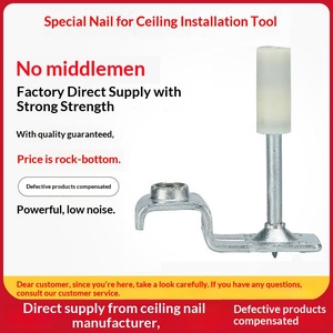 Authentic Nail Gun Gun Nail Ceiling Integrated Nail Ceiling Tool Fastener Silencer Pipe Clamp Fire Nail Generation - Product Image 2