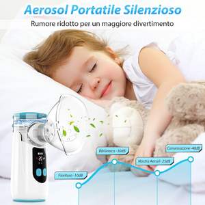 Nouveautés Nébuliseurs portatifs médicaux à ultrasons à mailles numériques pour adultes et enfants - Product Image 3