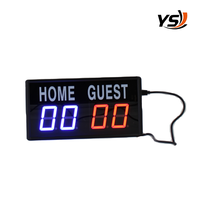 Compteur de scores de football portable en plastique léger pour arbitre, école, matchs de football amateur, sports communautaires, tableau de scores de football