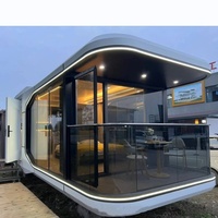 Capsule spatiale en acier 2023 à succès avec cuisine et deux chambres, alimentée à l'énergie solaire, fabrication OEM en Chine