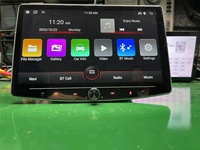 Radio Mobil Android 10 Inci 1din, Pemutar DVD Stereo Autoradio, Mendukung Rotasi Layar 360 Derajat, Navigasi GPS, Elektronik Otomatis