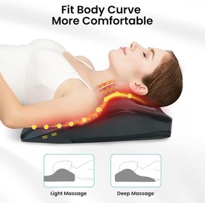 Massaggiatore <span class=keywords><strong>Shiatsu</strong></span> 3D Snailax con Funzione Riscaldante per Alleviare il Dolore a Schiena/Collo/Spalle/Gambe, Cuscino con Funzione Musicale 30W, Regalo Perfetto - Product Image 2