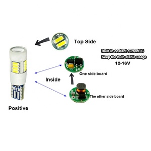 หลอดไฟ LED Globalpowerleds T10 4014 SMD CANBUS สำหรับไฟเลี้ยว 12-16VDC -40C ถึง +80C สำหรับรถยนต์ - Product Image 6