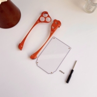 Coque de téléphone rigide antichoc transparente de haute qualité avec cadre en alliage d'aluminium et dos en PC haute transparence pour iPhone 17 Pro Max