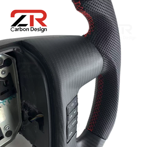 Volant personnalisé avec écran LED en fibre de carbone mate pour Ford <span class=keywords><strong>Raptor</strong></span> F150 6.2 F-150 F250 F350 2009 2010 2011 2012 <span class=keywords><strong>2013</strong></span> 2014 - Product Image 4