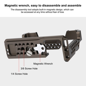 Support de cage vidéo professionnel PULUZ pour appareil photo <span class=keywords><strong>Sony</strong></span> A7 <span class=keywords><strong>III</strong></span> & A7M3 / A7R3 & <span class=keywords><strong>A7R</strong></span> <span class=keywords><strong>III</strong></span> Stabilisateur d'appareil photo - Product Image 4