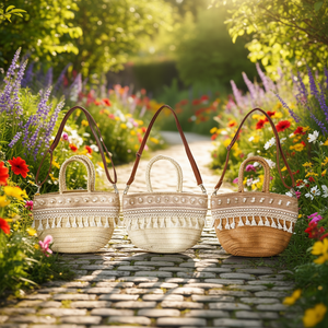 Borsa a Tracolla Quadrata in PU 30x22cm con Decorazione in Pizzo, Paillettes e Frange di Cotone - Product Image 2