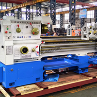 Torno Horizontal Manual Hua Hai CA6150 de 2000mm, Servicio Mediano, 220V, Nuevo, para Corte de Metal de Precisión, 4 Estaciones de Herramientas, Cono de Husillo MT6