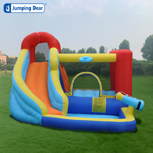Công Viên Nước Inflatable <span class=keywords><strong>Bouncer</strong></span> Kết Hợp Cho Trẻ Em Inflatable Bounce House Trượt Nước Với Hồ Bơi - Product Image 4