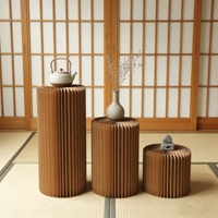 Colonnes pliables en papier, présentoirs cylindriques pour la maison, la boutique, l'exposition, la décoration, les tables de desserts, vente en gros