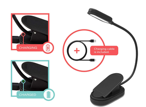 <span class=keywords><strong>Lampe</strong></span> de lecture LED moderne à clipser, rechargeable par USB, protection des yeux, flexible, <span class=keywords><strong>lampe</strong></span> de nuit pour l'étude - Product Image 5