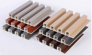 Chine beau panneau mural wpc 100% nouvelles matières premières conception étanche <span class=keywords><strong>grain</strong></span> de bois blanc pour la maison - Product Image 6