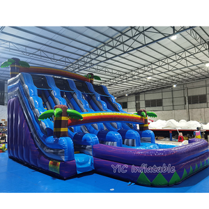 Hot Bán Thương Mại <span class=keywords><strong>Inflatable</strong></span> Trượt Nước Khổng Lồ Leo Núi Đá Trượt Với Có Thể Tháo Rời Hồ Bơi Cho Đảng Cho Thuê Và Các Sự Kiện Ngoài Trời - Product Image 1
