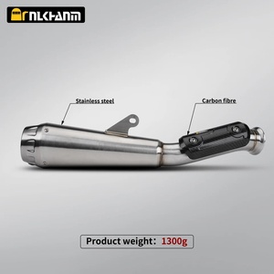 Tubo de Enlace de Modificación de Escape para Motocicleta <span class=keywords><strong>KTM790</strong></span> 2018-2023 con Silenciador Arrow de Acero Inoxidable y Fibra de Carbono, Embalaje en Caja - Product Image 2