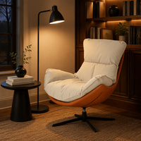 Fauteuil inclinable ergonomique pivotant, design nordique, fauteuil de luxe, fauteuil simple pour salon