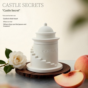 Coffret Cadeau Bougie Parfumée Château – Ornement Créatif Nordique en Gypse, Parfum Unique Longue Durée, Idéal pour Chambre à Coucher - Product Image 2