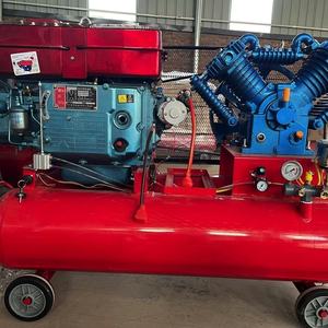 סין מדחס נייד בוכנה בורג בוכנה בורג עם מנוע בנזין דיזל מדחס אוויר - Product Image 6