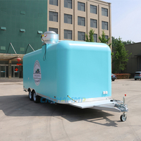 Remorque alimentaire commerciale remorquable, cuisine mobile spacieuse pour camping, parc, station balnéaire, location à long terme, vente en gros