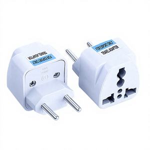 Универсальный латунный адаптер для путешествий с заземлением для розеток США, ЕС, Великобритании, Австралии, Чили, Италии - Product Image 4