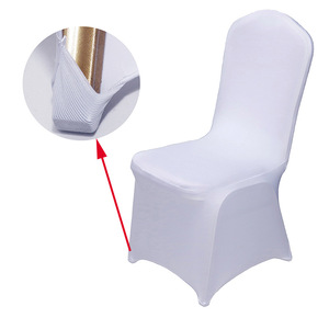 Wholesale Grey Spandex Dining Table Banquet <strong>Chair</strong> <strong>Cover</strong> of <strong>Chair</strong> Stretch Spandex Seat <strong>Covers</strong> for <strong>Chairs</strong> - Product Image 4