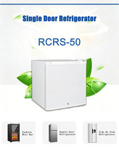 Petit réfrigérateur de table pour la maison, 50L, mini réfrigérateur pas cher à porte simple, poignée encastrée latérale, réfrigérateur à porte simple pour la maison - Product Image 5