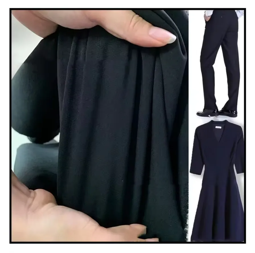 135GSM NS Lycra Material de forro Tecido de poliéster spandex 100D de quatro vias para lenço Hijab e vestido abaya