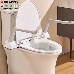 Assist Aid Flip up Heavy Duty Accoudoir Cadre Installation Facile Pliable Handicapé Toilette Grab Rail Personnes Âgées Handicapées Toilette Rails - Product Image 3