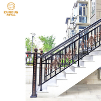 Système de garde-corps de balcon en verre trempé sans cadre de conception fantastique canal en U en aluminium moderne pendant 5 ans pour les villas