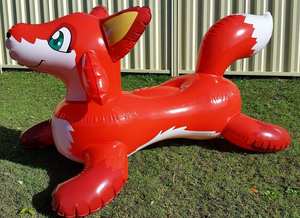 <span class=keywords><strong>Renard</strong></span> roux Ride-On Pool Toy <span class=keywords><strong>du</strong></span> monde gonflable Animaux de fête gonflables PVC Air Sealed Gonflable Cartoon Fox - Product Image 3