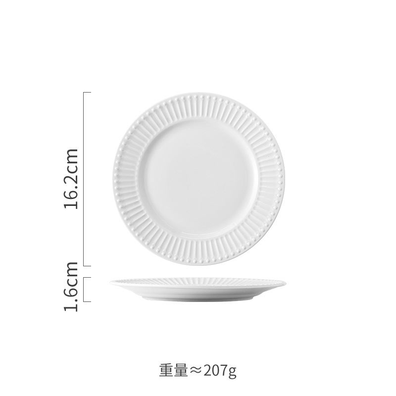 Plaque peu profonde de 6,25 pouces