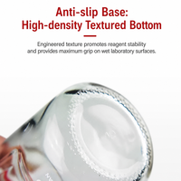 Bouteille de réactif chimique graduée transparente en verre borosilicate ergonomique avec bouchon à vis bleu GL45, personnalisée OEM pour laboratoire médical, vente en gros
