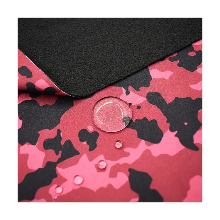 Polar fleece fabric 100% polyester Softshell bonded spun custom printed micro soft shell fabric