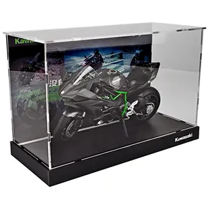 Modelo de motocicleta adornos Aleación de simulación juguetes para niños escena de motocicleta caja de exhibición acrílica hombres y mujeres regalo de cumpleaños