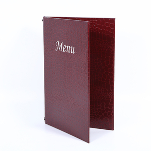 Libreta de Menú de Cuero Personalizada A4, Portamenús de Restaurante de 8.5 x 14 Pulgadas con Banda Elástica - Product Image 4