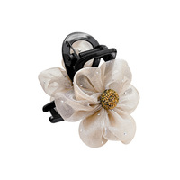 Vente chaude Nouveau Style 13cm Filles Fête Cheveux Griffe Résine Personnalisée avec Diamant Fleur Grab Requin Clip En Plastique En Gros