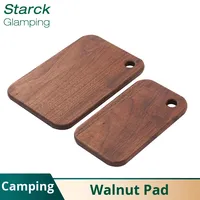 Planche à découper carrée en bois de style japonais, mini, portable, pour le camping, accessoires de boîte à lunch, 1 cm d'épaisseur, durable